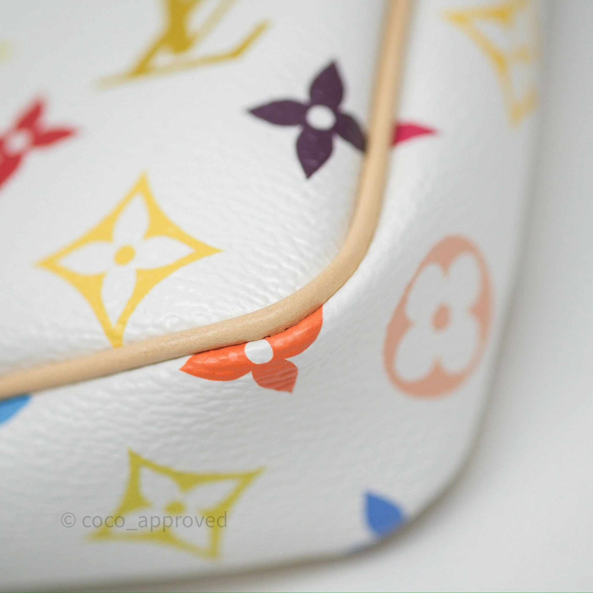 Louis Vuitton x Takashi Murakami Pochette Accessoires Multicolore Blanc Monogram Canvas