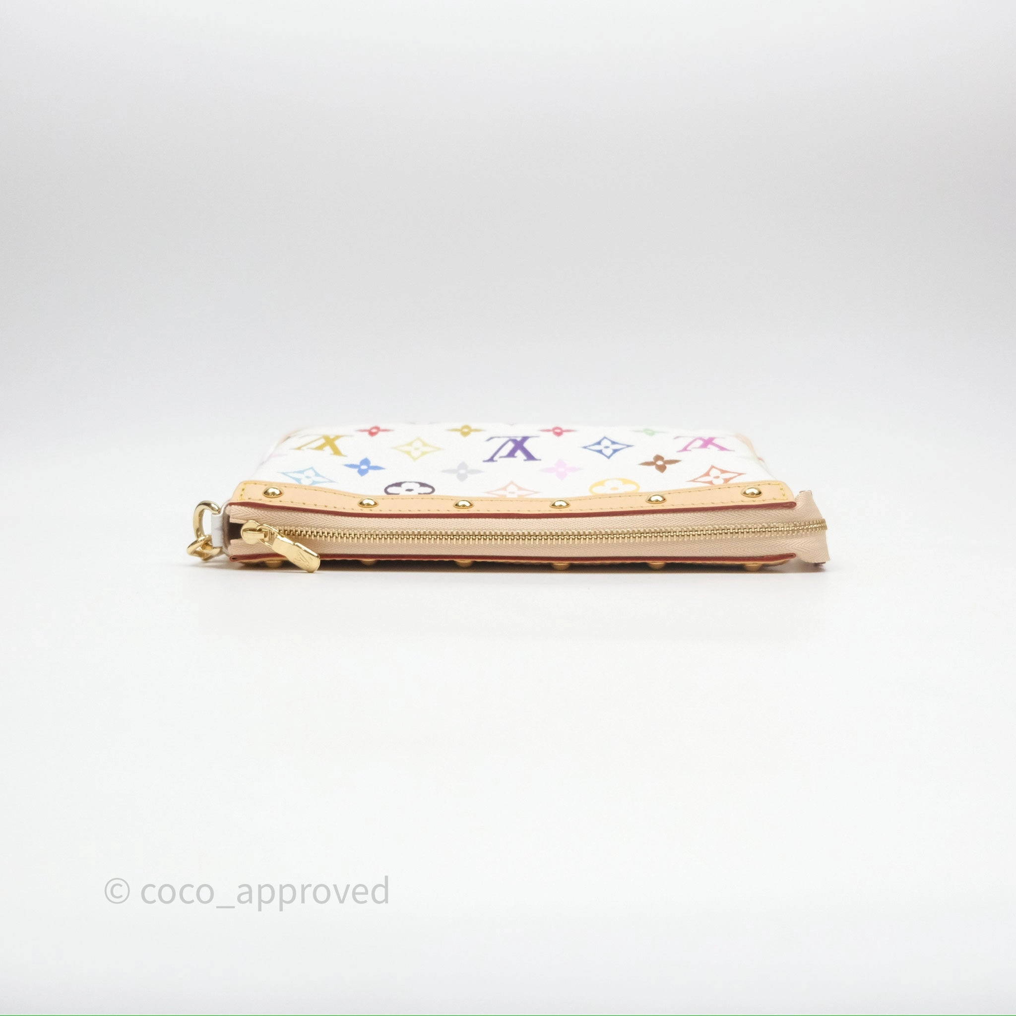 Louis Vuitton x Takashi Murakami Pochette Accessoires Multicolore Blanc Monogram Canvas