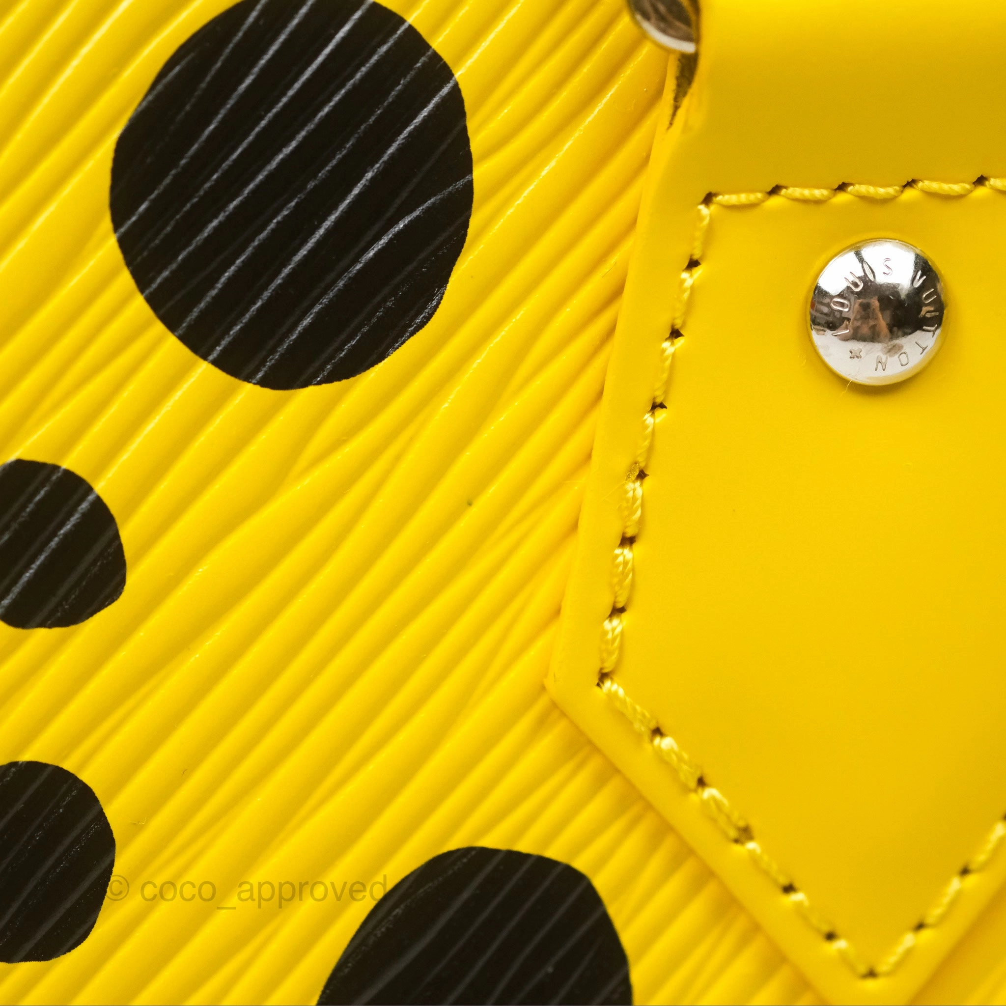 Louis Vuitton x Yayoi Kusama Epi Alma BB Infinity Dots Yellow