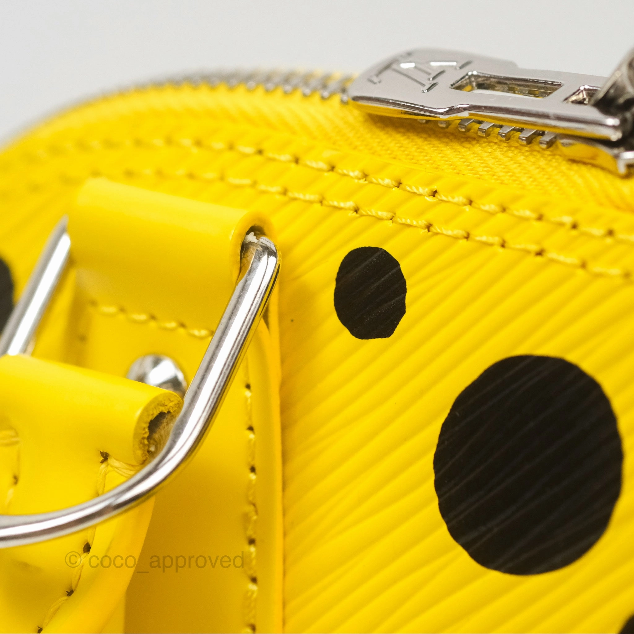 Louis Vuitton x Yayoi Kusama Epi Alma BB Infinity Dots Yellow