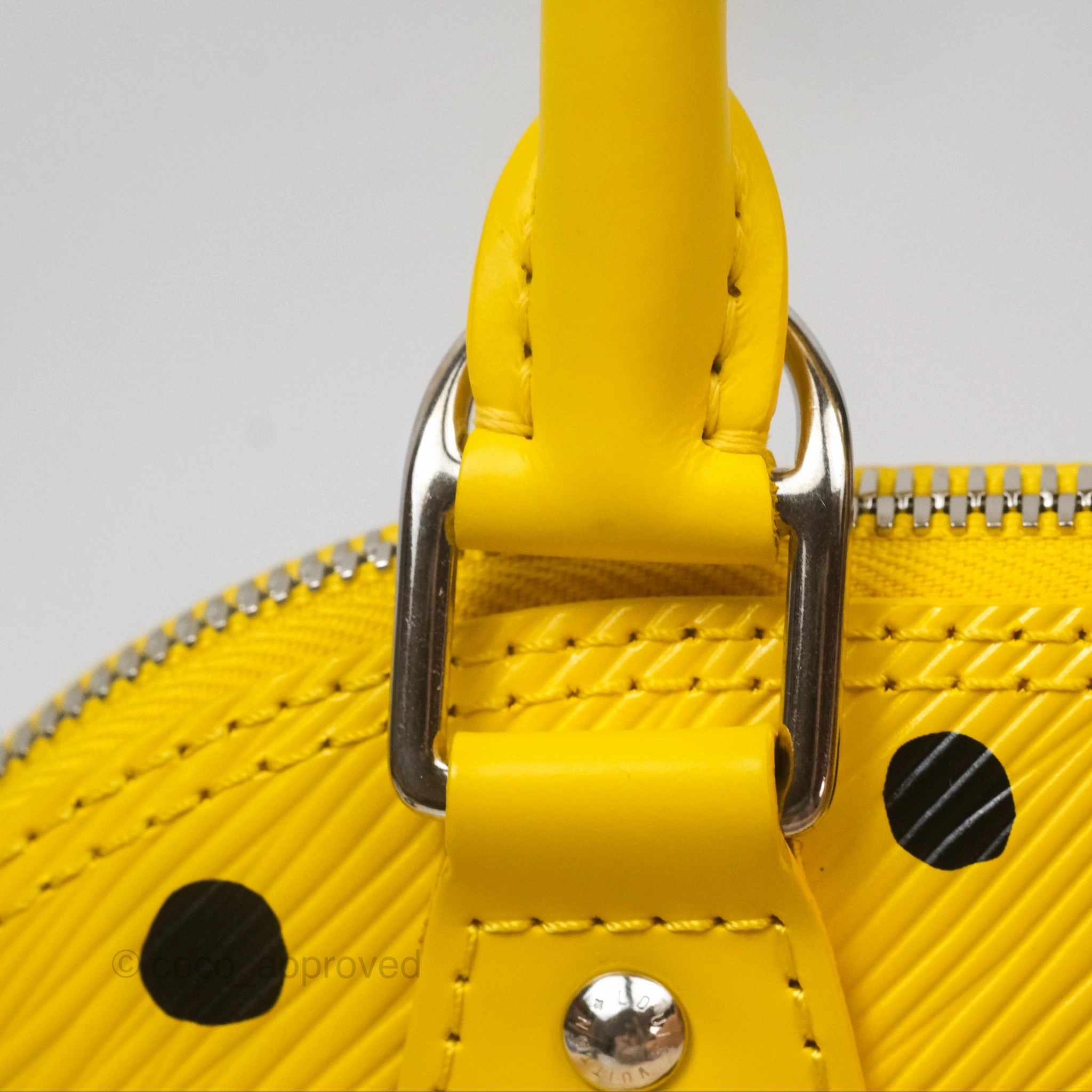 Louis Vuitton x Yayoi Kusama Epi Alma BB Infinity Dots Yellow