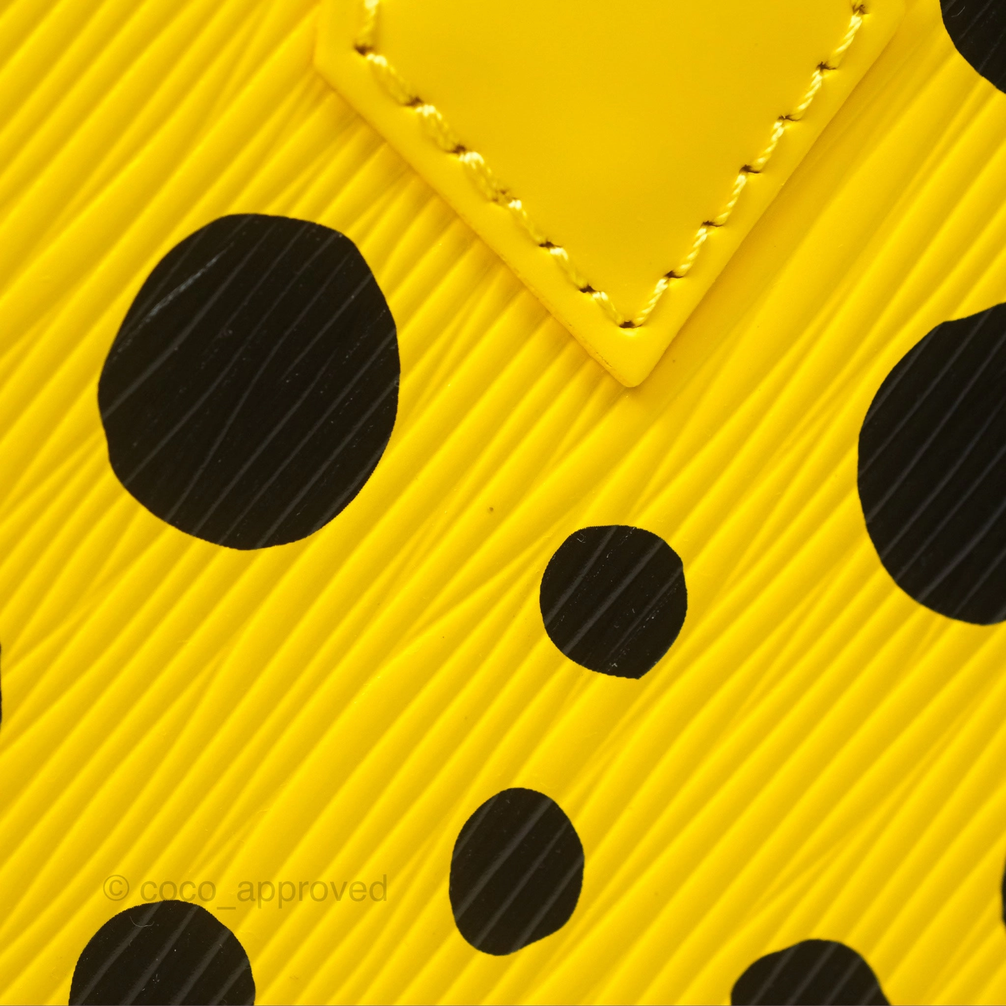 Louis Vuitton x Yayoi Kusama Epi Alma BB Infinity Dots Yellow
