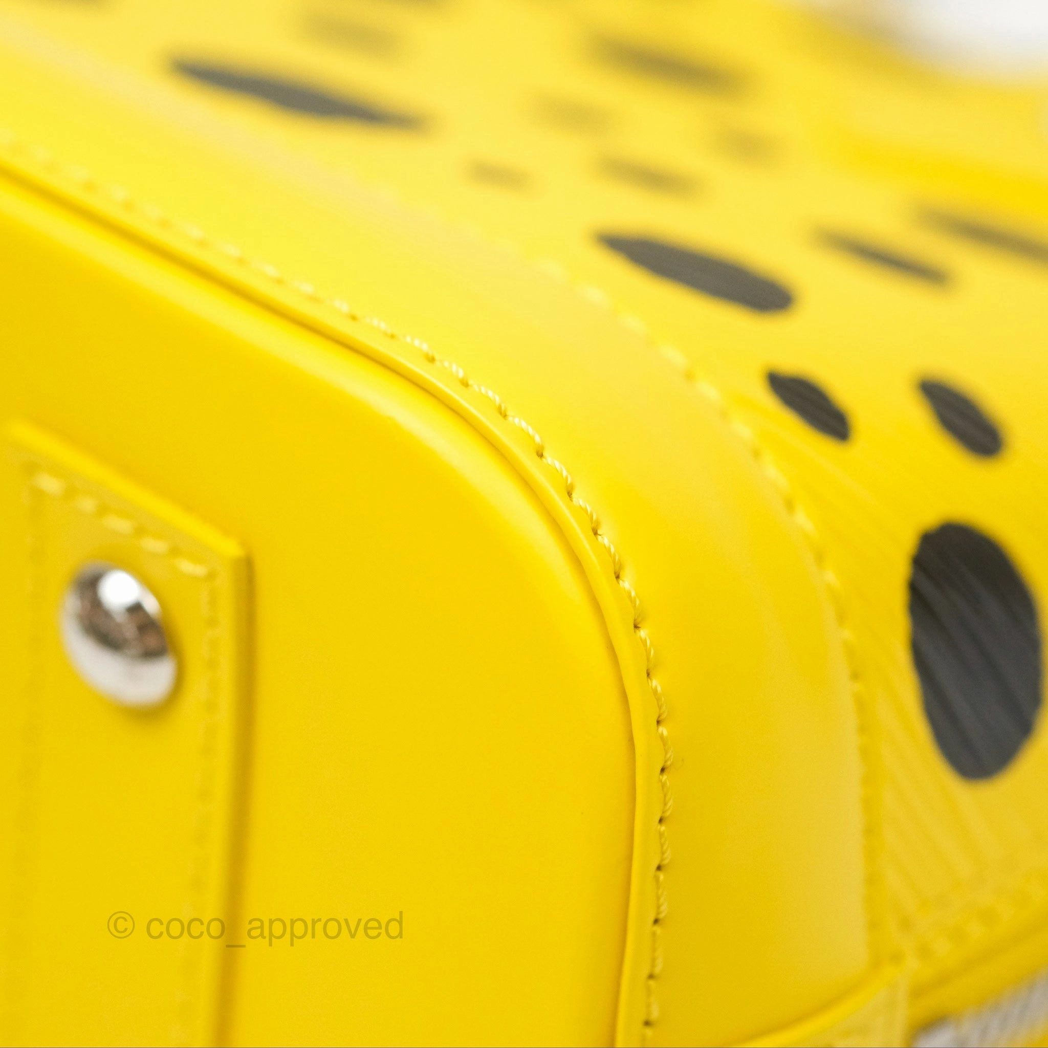 Louis Vuitton x Yayoi Kusama Epi Alma BB Infinity Dots Yellow