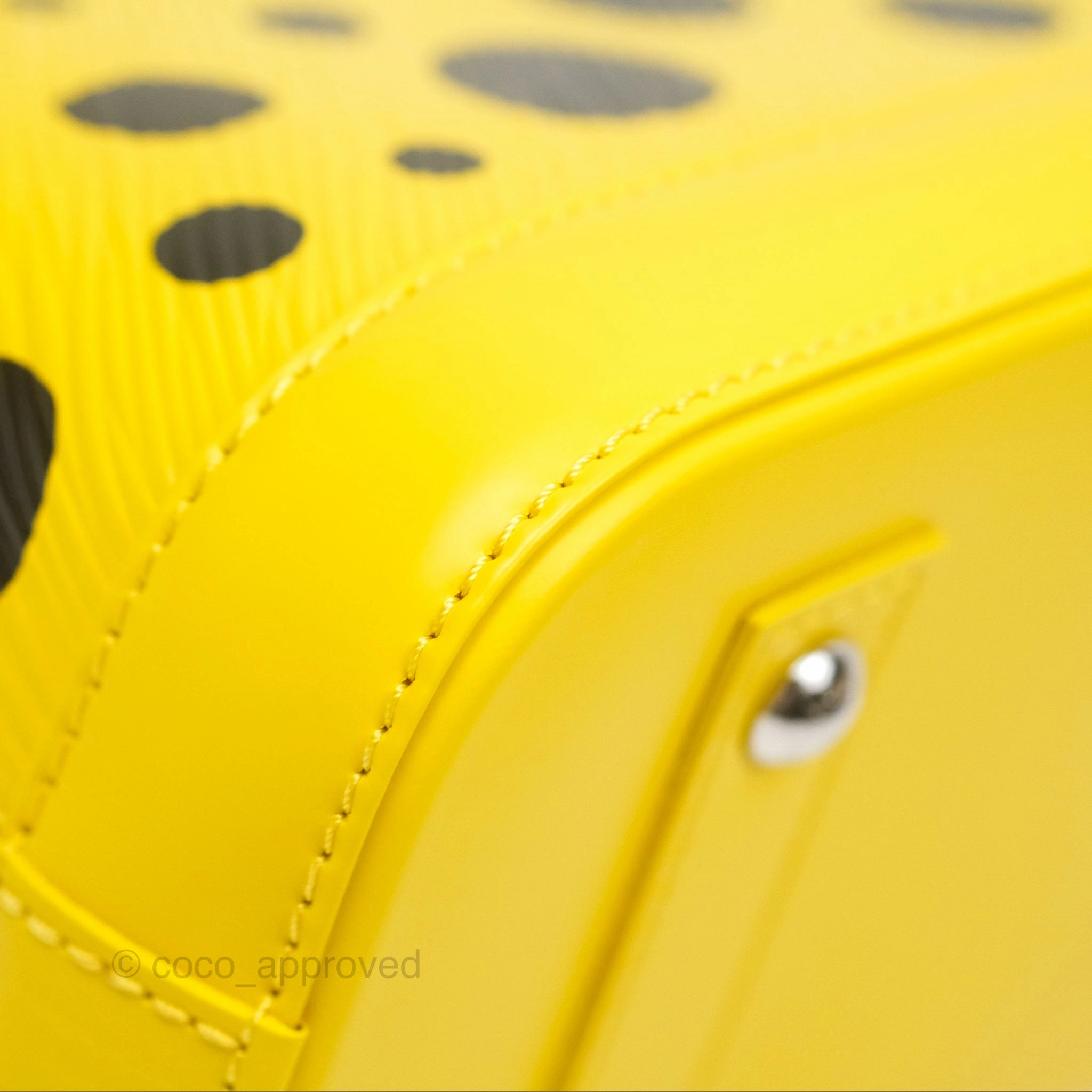 Louis Vuitton x Yayoi Kusama Epi Alma BB Infinity Dots Yellow