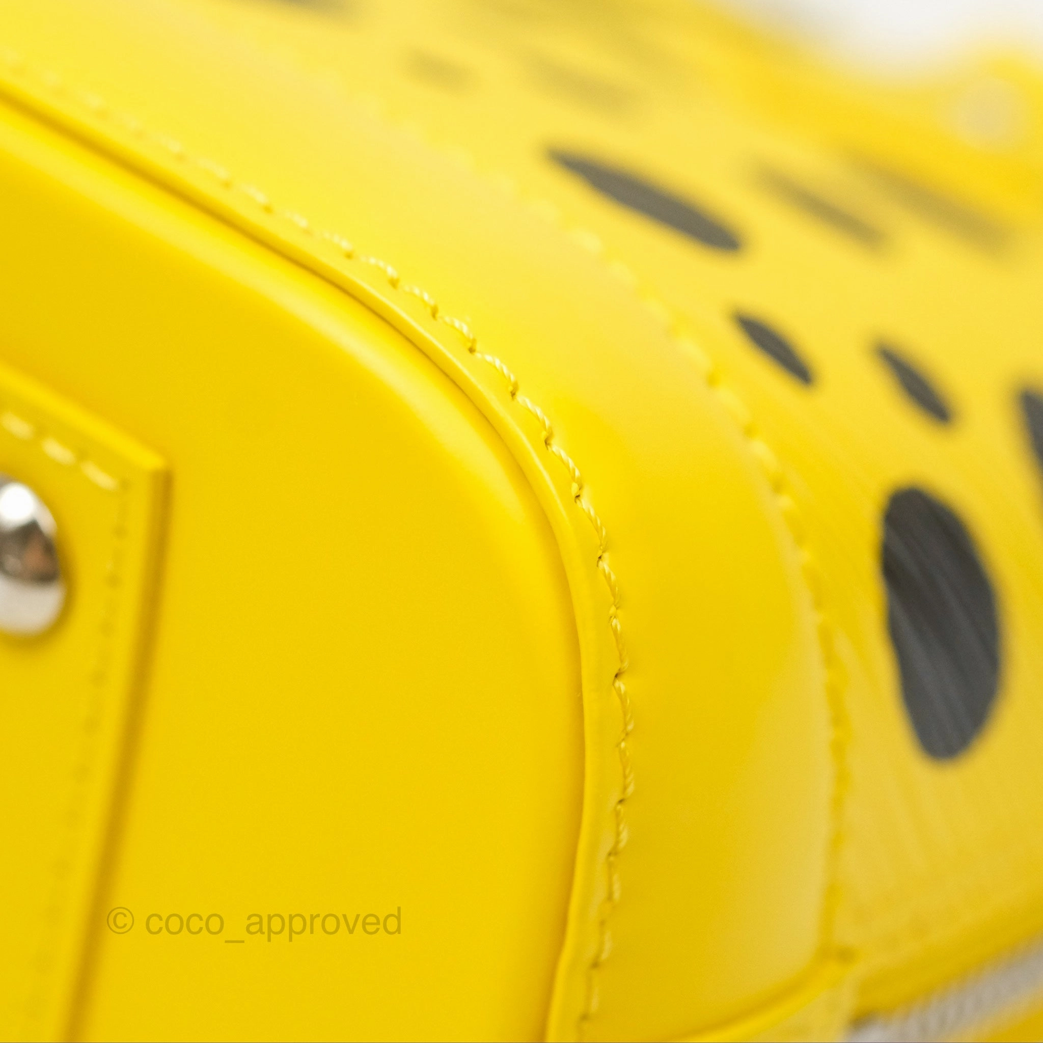Louis Vuitton x Yayoi Kusama Epi Alma BB Infinity Dots Yellow