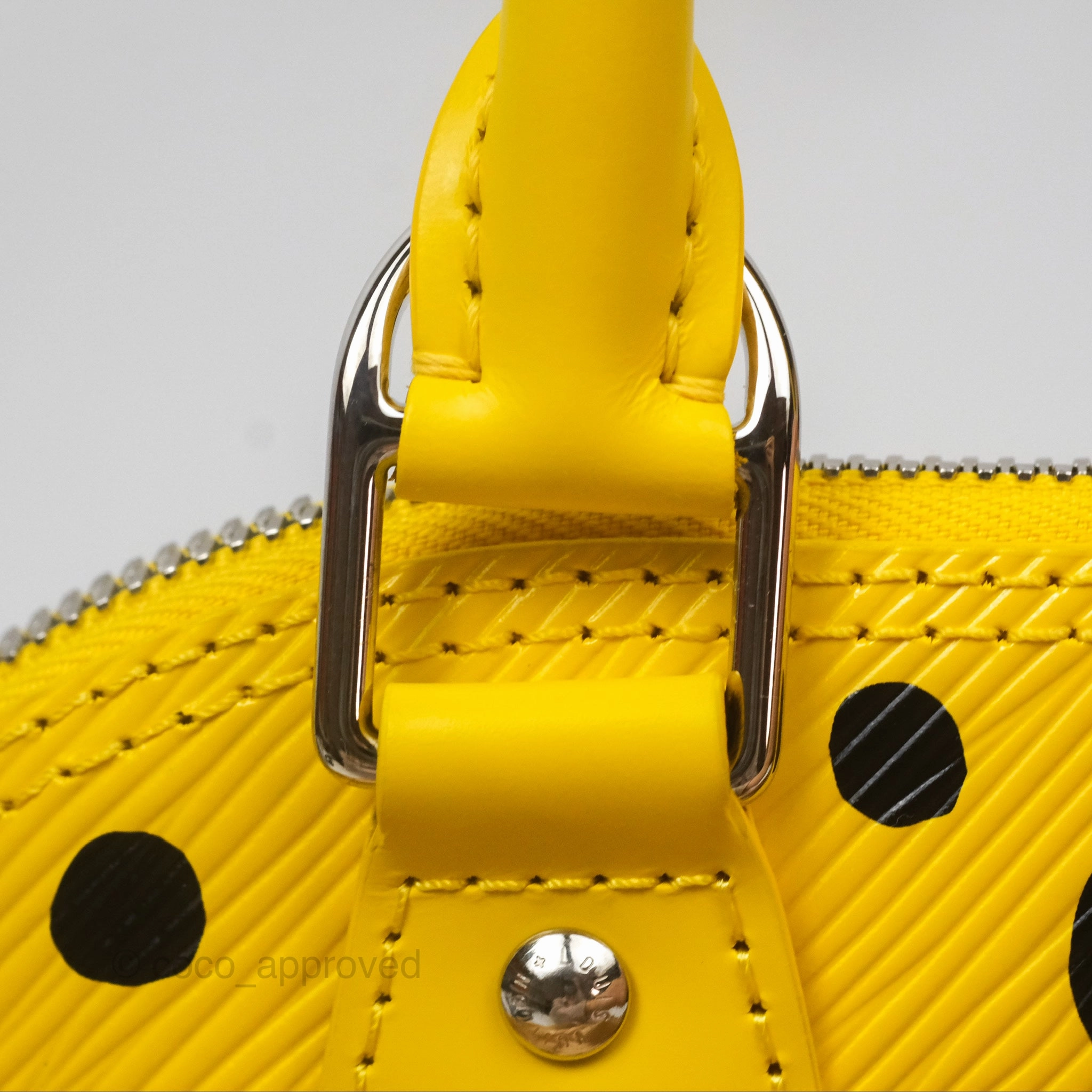 Louis Vuitton x Yayoi Kusama Epi Alma BB Infinity Dots Yellow