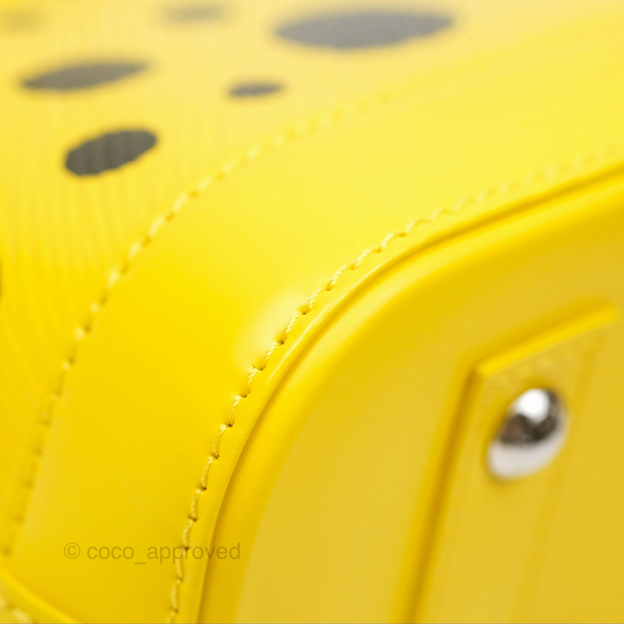 Louis Vuitton x Yayoi Kusama Epi Alma BB Infinity Dots Yellow