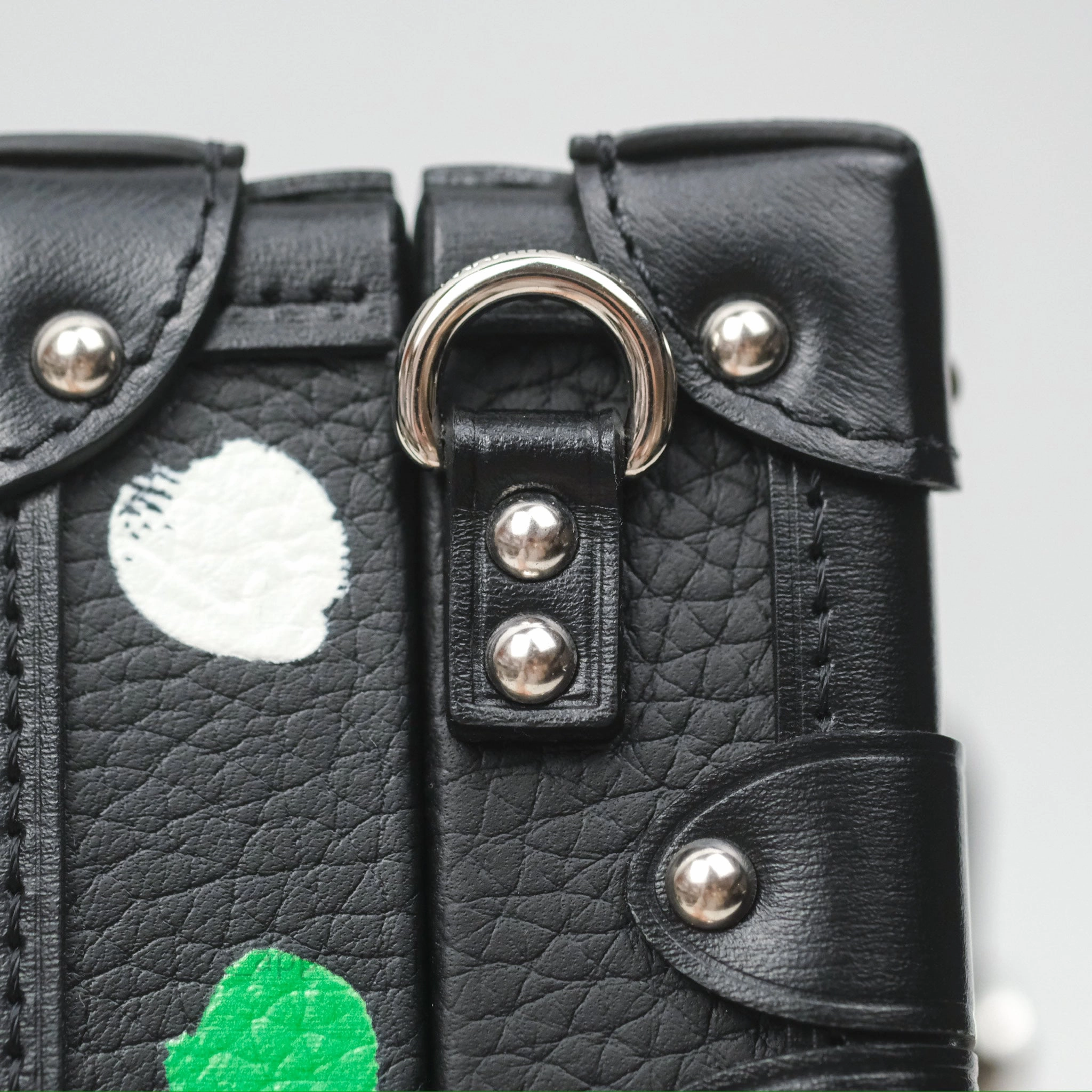 Louis Vuitton x Yayoi Kusama Petite Malle In Black Silver Hardware