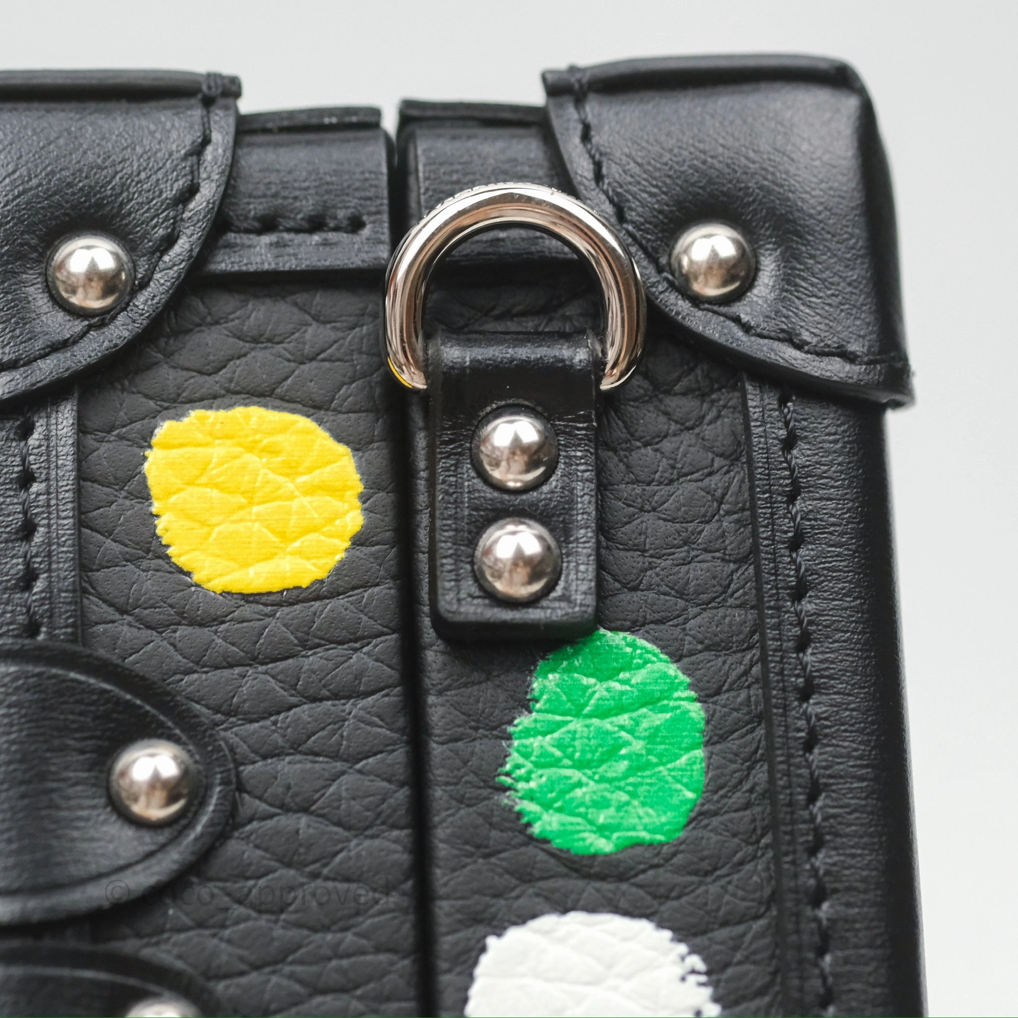 Louis Vuitton x Yayoi Kusama Petite Malle In Black Silver Hardware