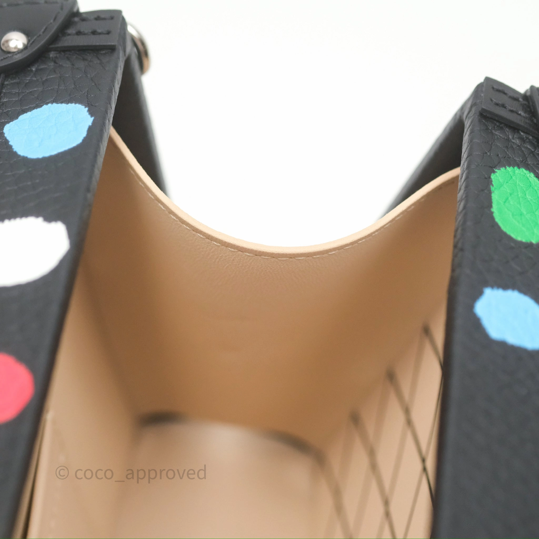 Louis Vuitton x Yayoi Kusama Petite Malle In Black Silver Hardware