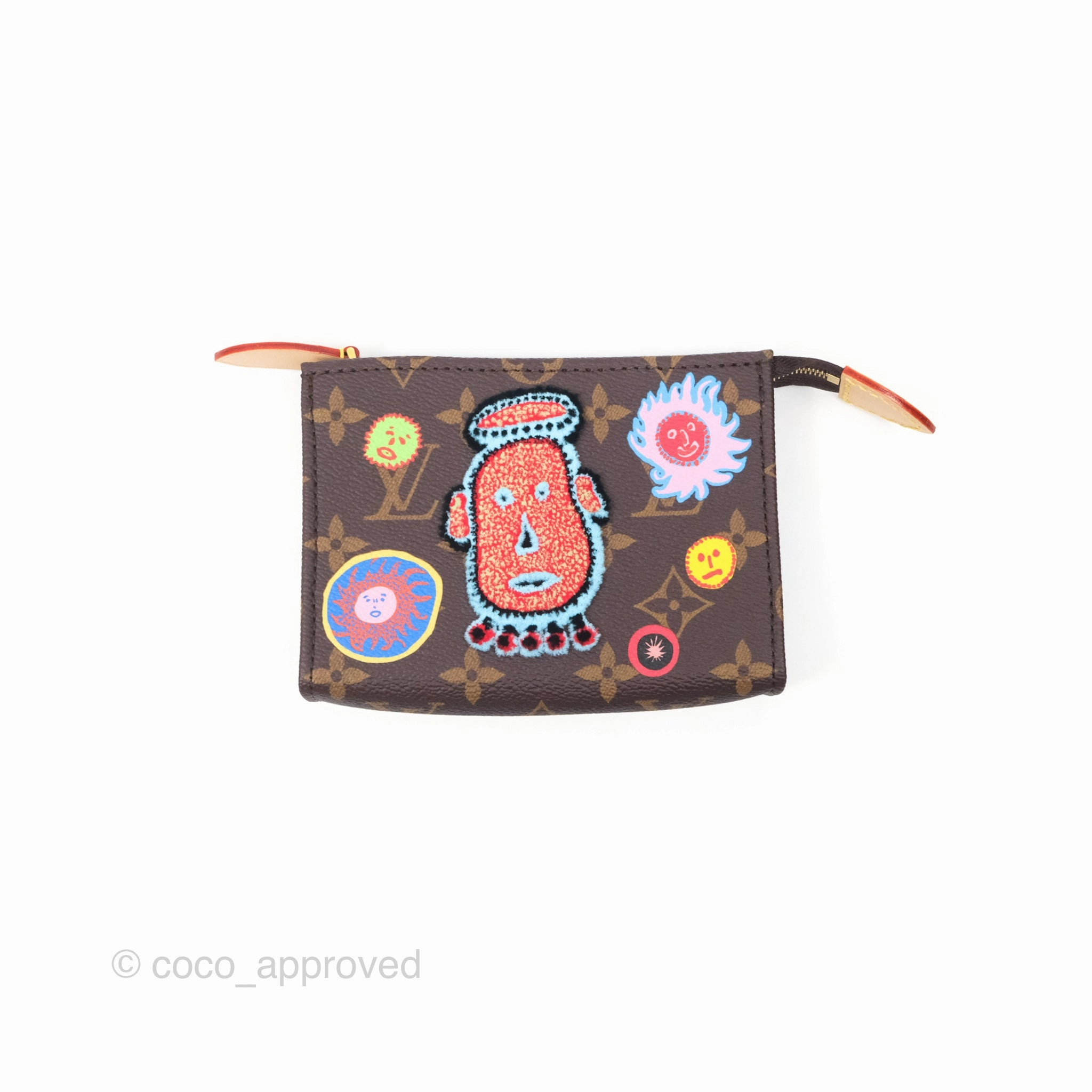 Louis Vuitton x Yayoi Kusama Toiletry Pouch on Chain Monogram Embroidered