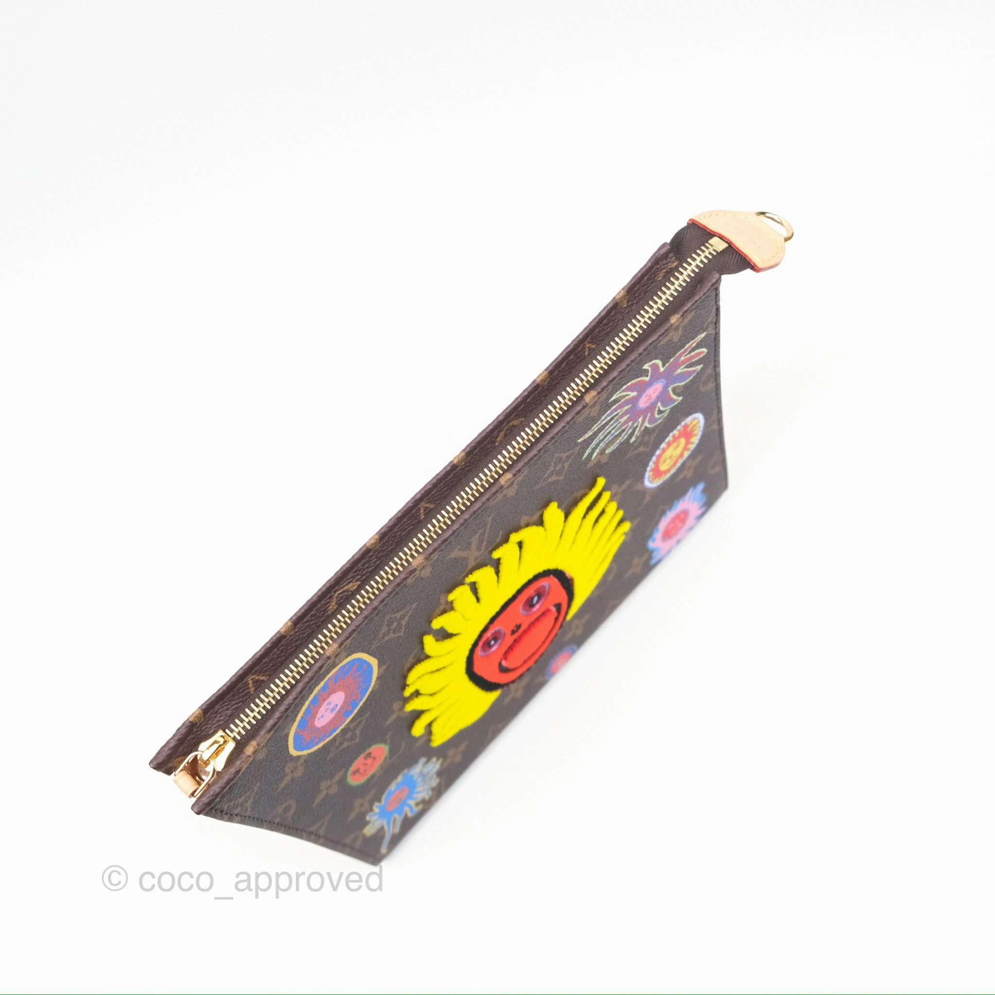 Louis Vuitton x Yayoi Kusama Toiletry Pouch on Chain Monogram Embroidered