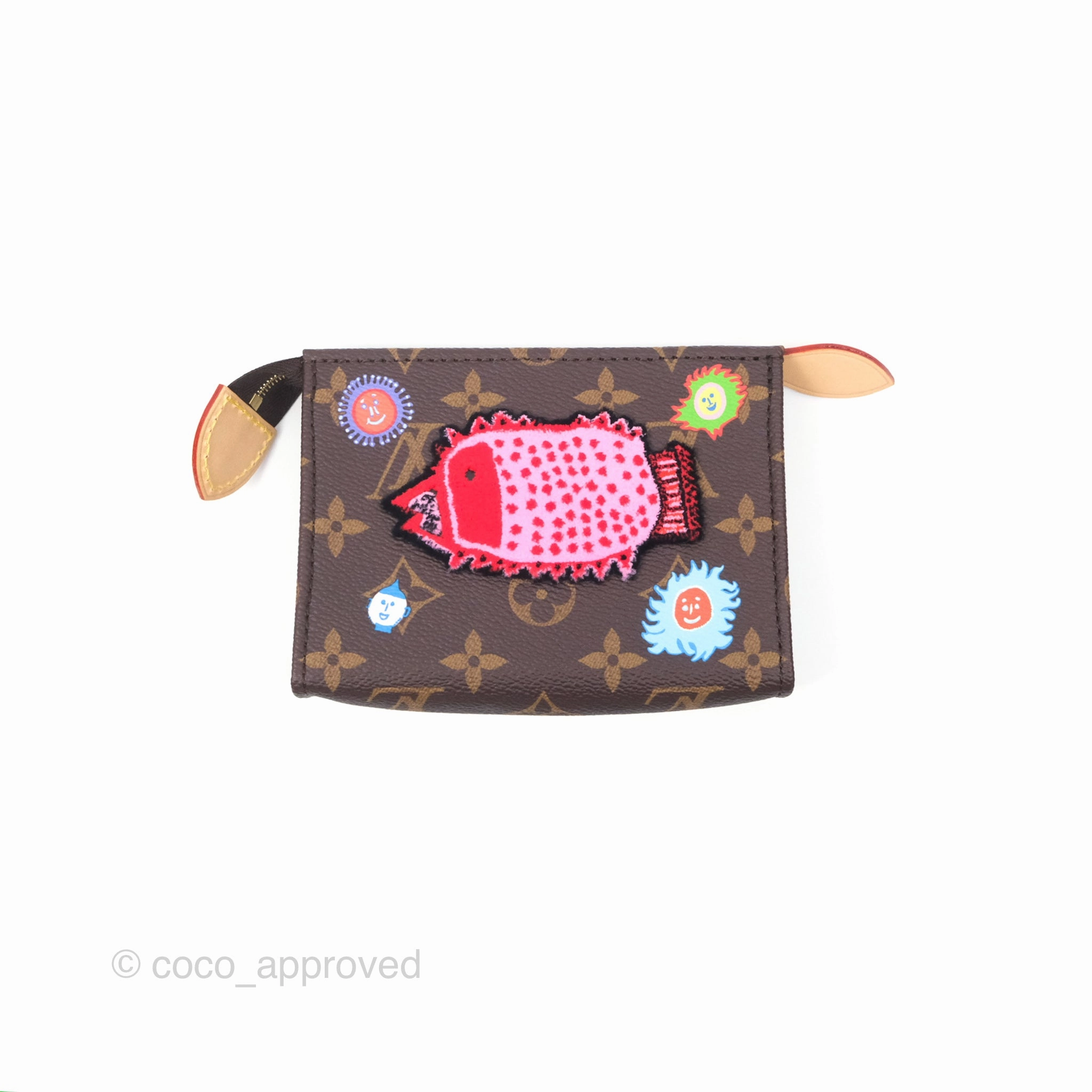Louis Vuitton x Yayoi Kusama Toiletry Pouch on Chain Monogram Embroidered