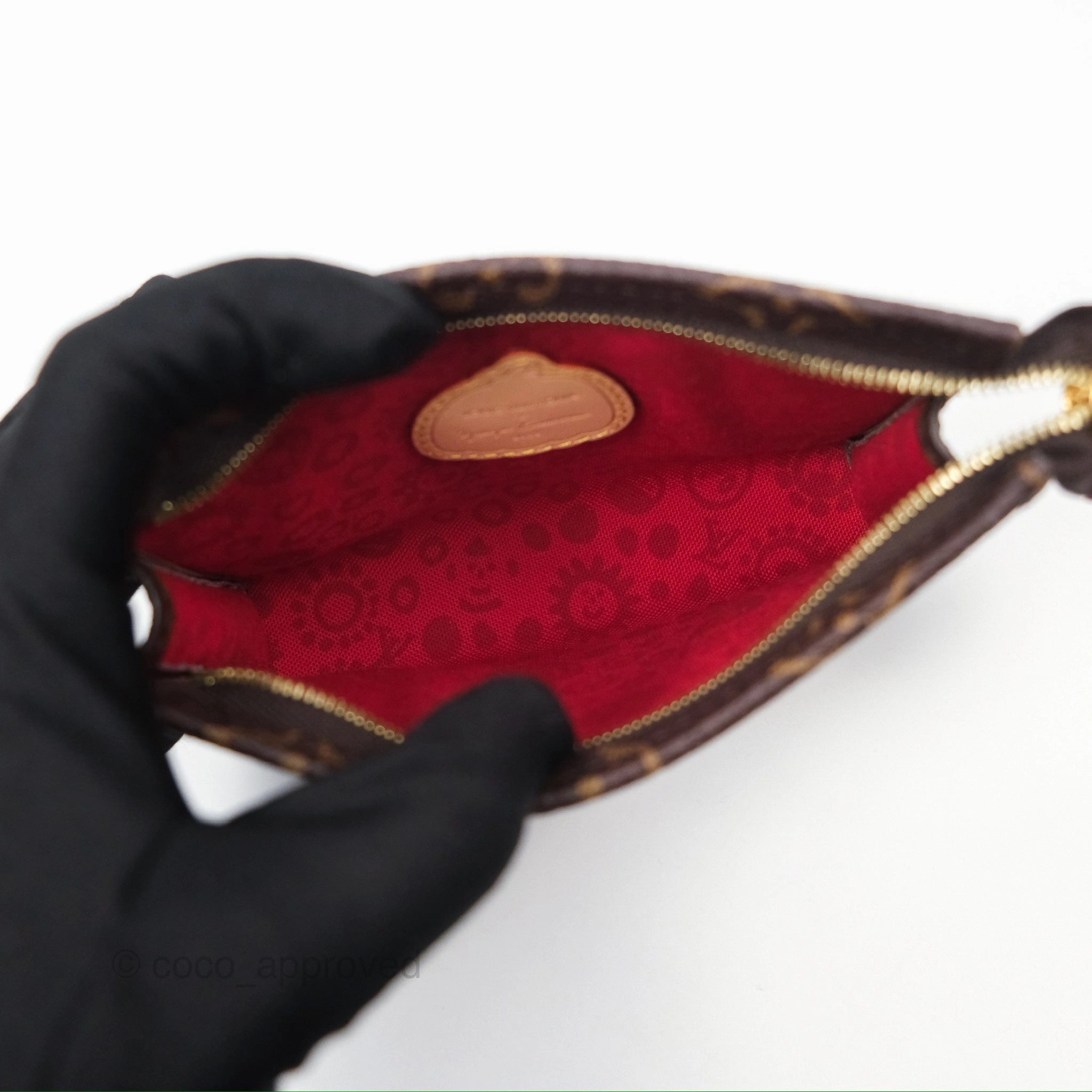 Louis Vuitton x Yayoi Kusama Toiletry Pouch on Chain Monogram Embroidered