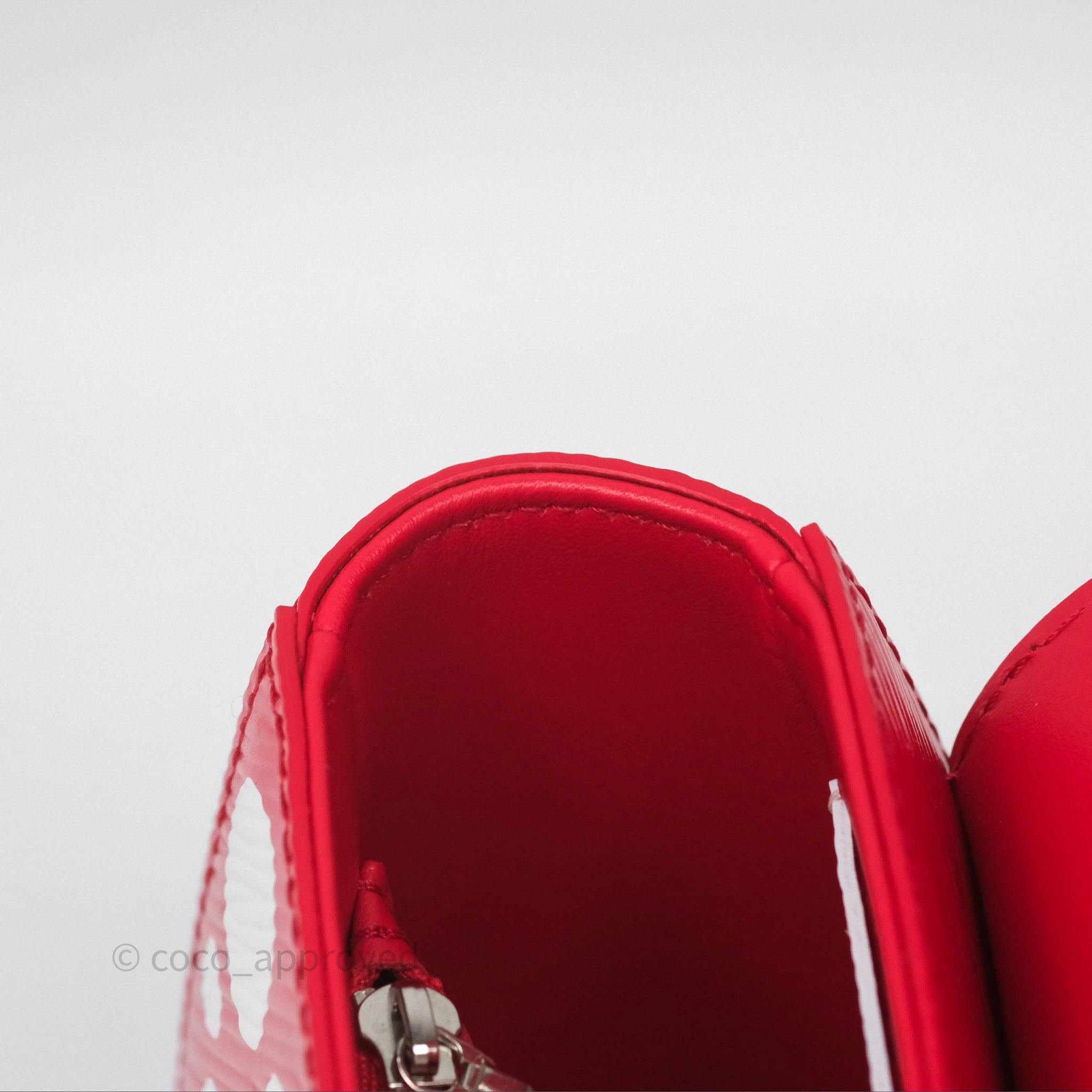 Louis Vuitton x Yayoi Kusama Twist MM Red/ White Epi Silver Hardware