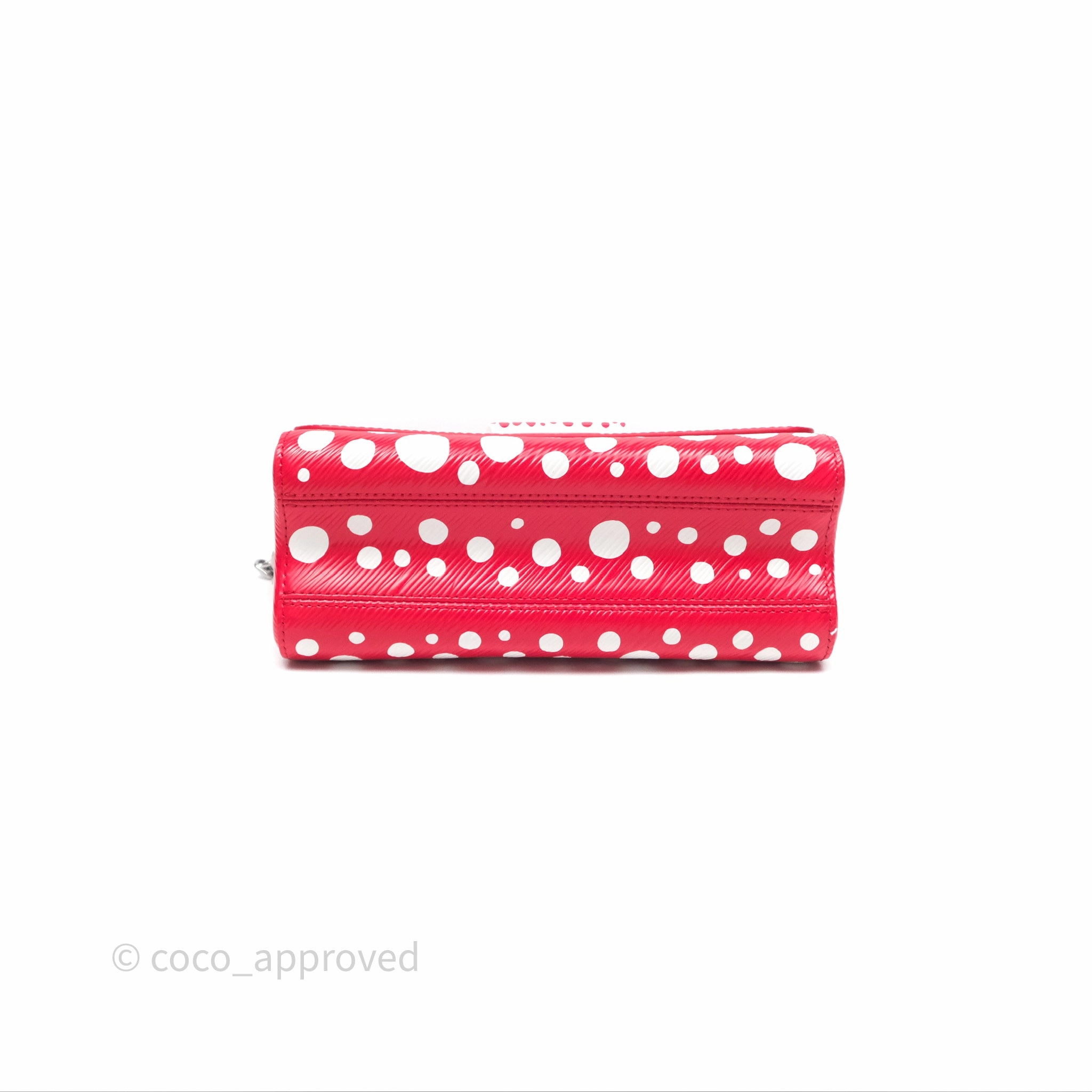 Louis Vuitton x Yayoi Kusama Twist MM Red/ White Epi Silver Hardware