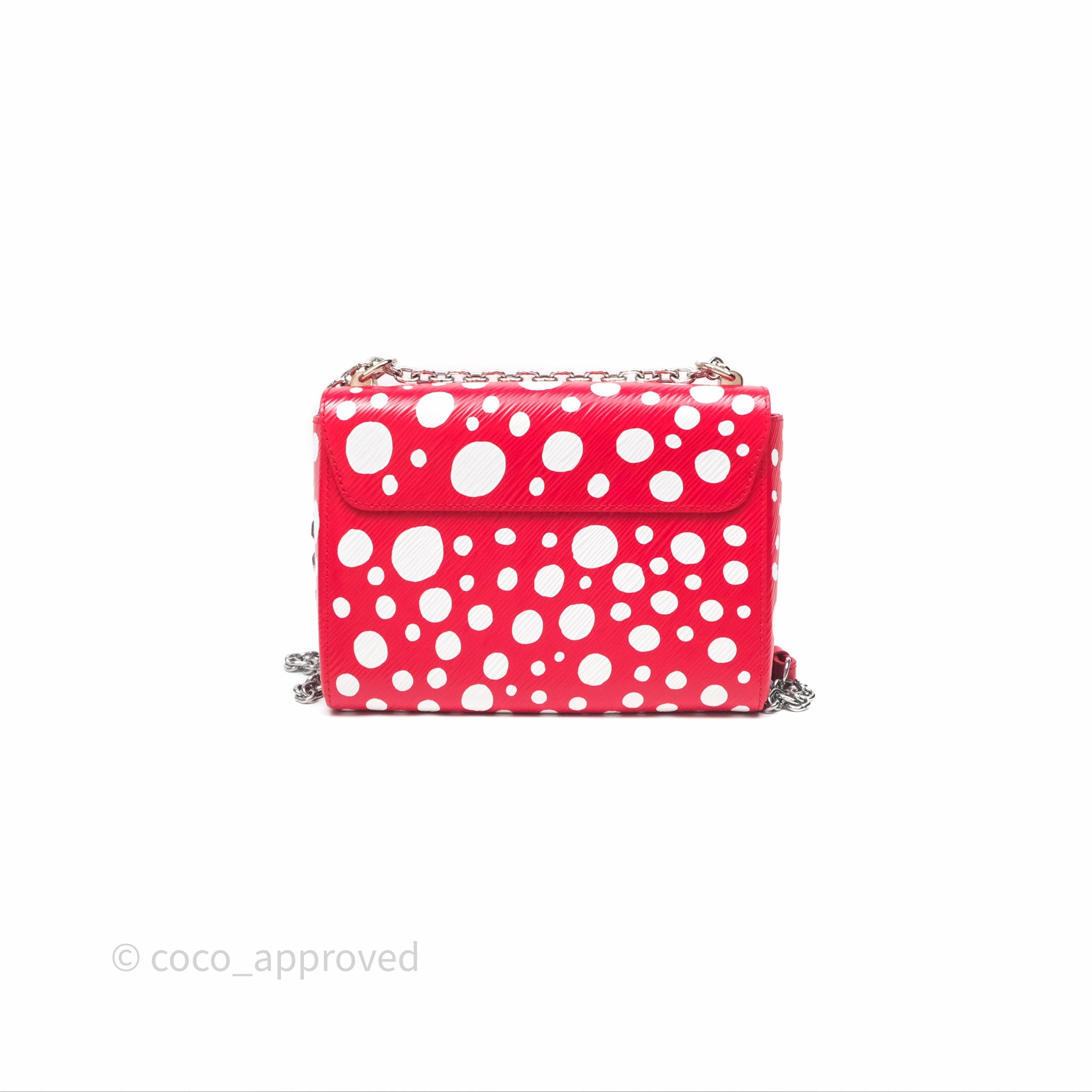 Louis Vuitton x Yayoi Kusama Twist MM Red/ White Epi Silver Hardware