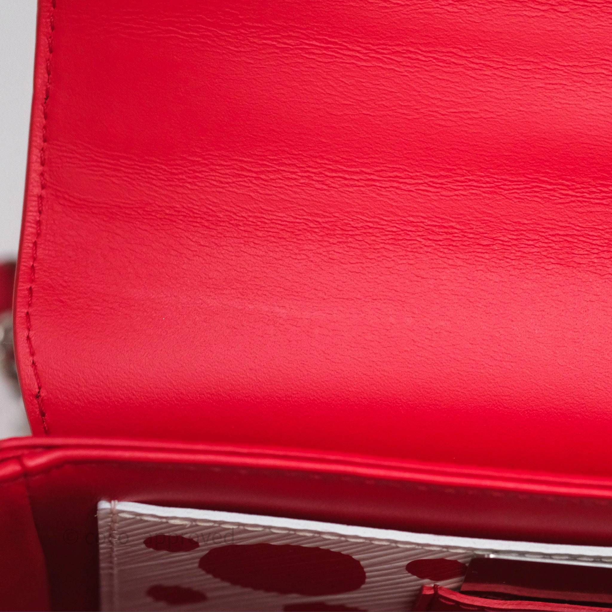 Louis Vuitton x Yayoi Kusama Twist MM Red/ White Epi Silver Hardware