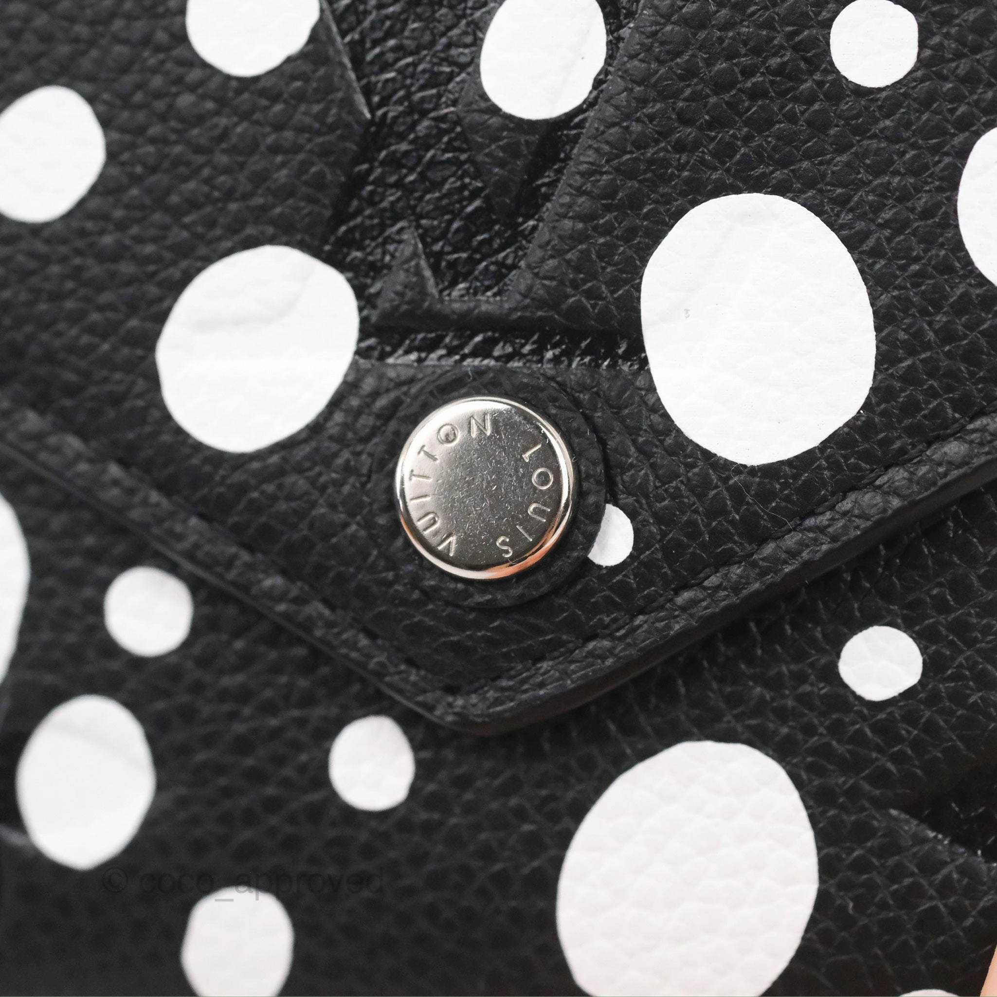Louis Vuitton x Yayoi Kusama Victorine Wallet White/Black Monogram Empreinte