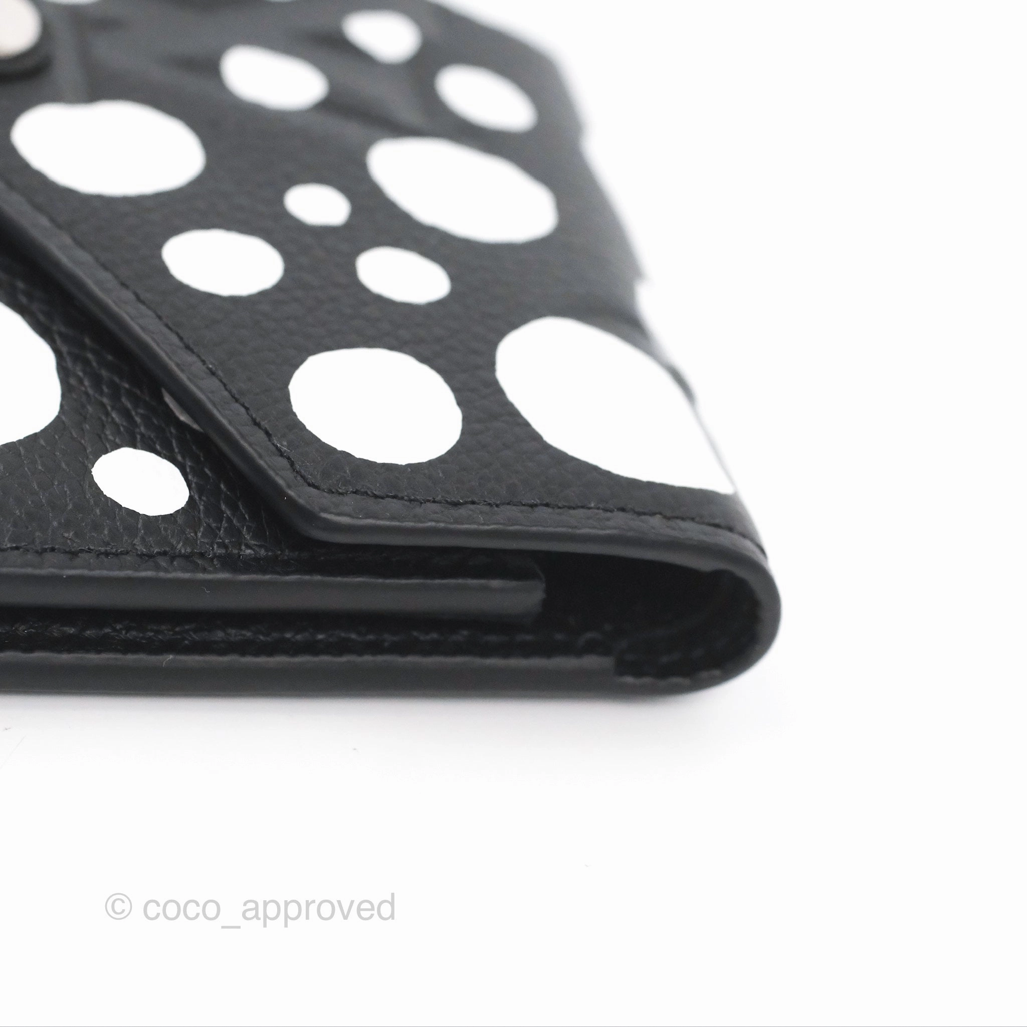 Louis Vuitton x Yayoi Kusama Victorine Wallet White/Black Monogram Empreinte