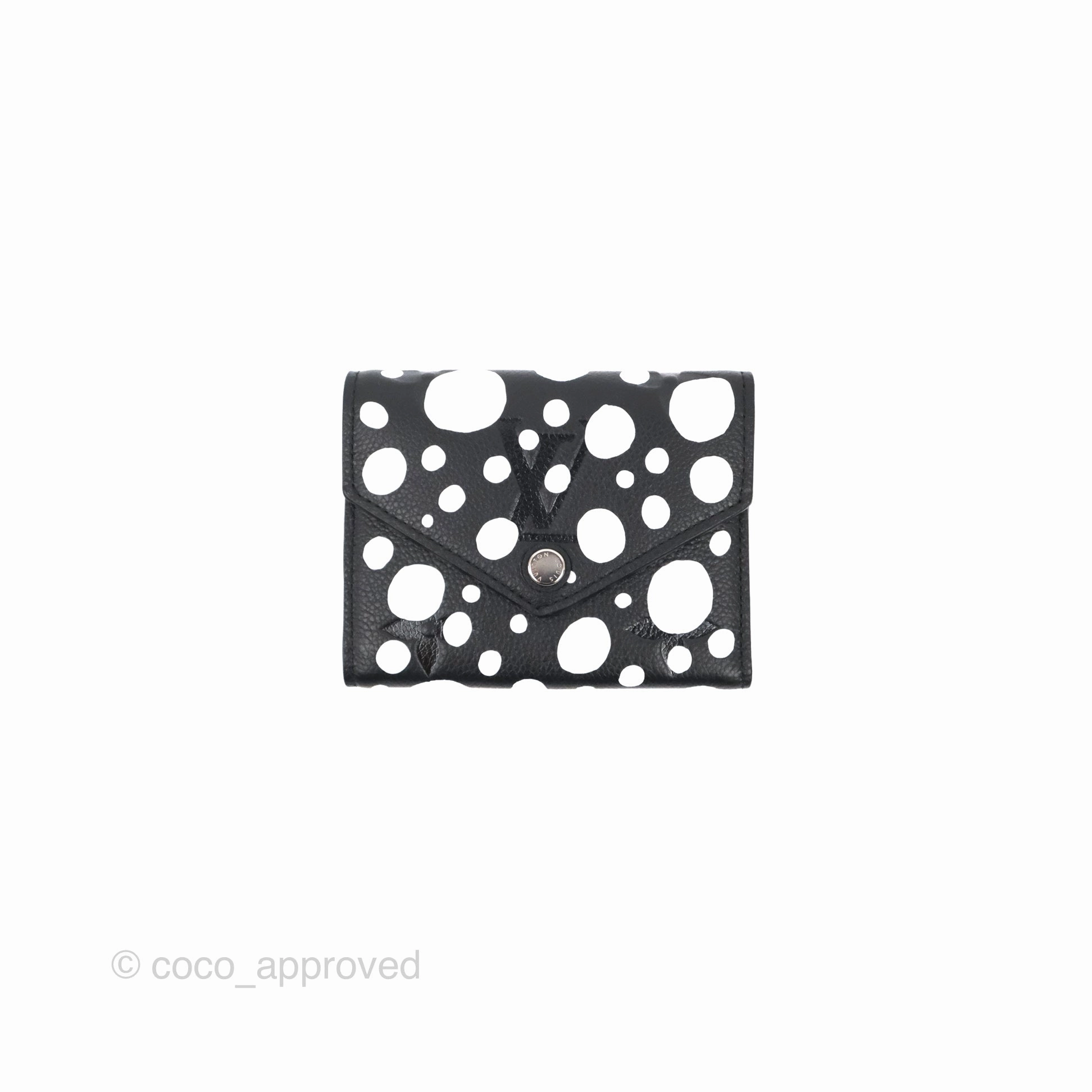 Louis Vuitton x Yayoi Kusama Victorine Wallet White/Black Monogram Empreinte