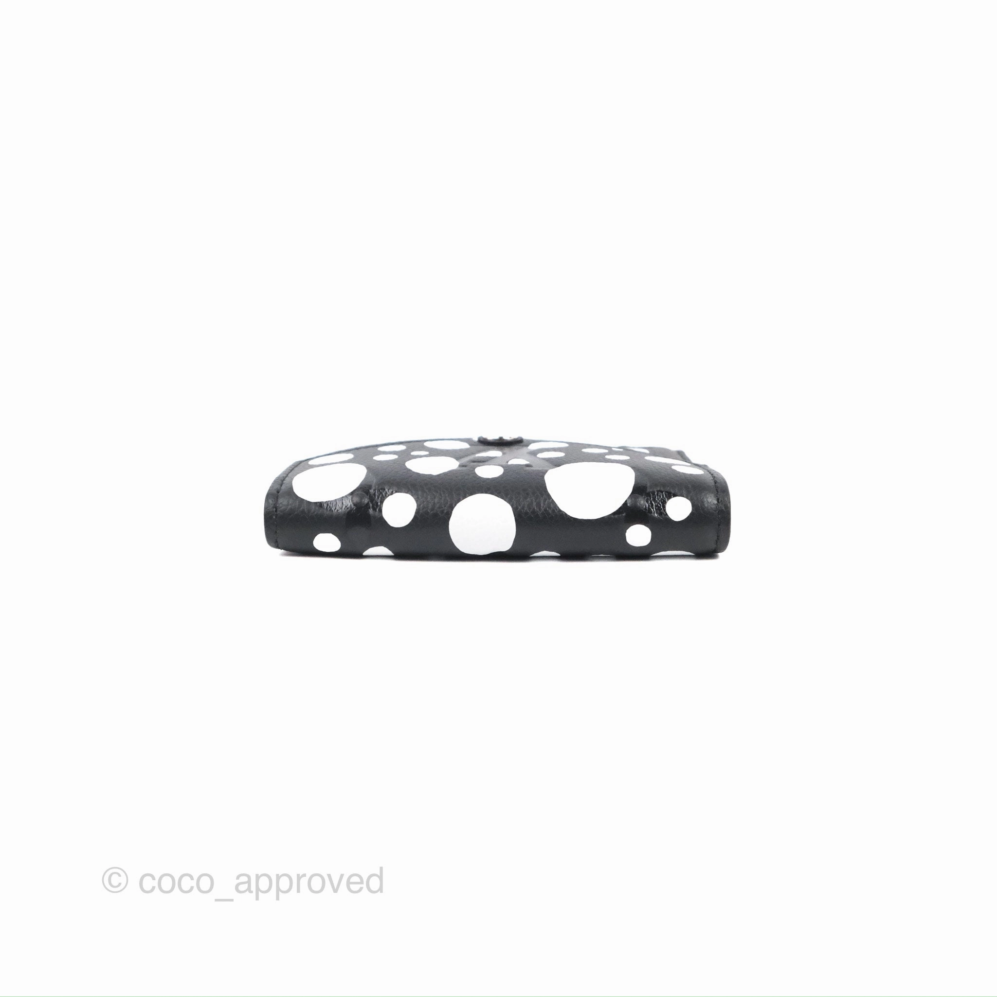 Louis Vuitton x Yayoi Kusama Victorine Wallet White/Black Monogram Empreinte