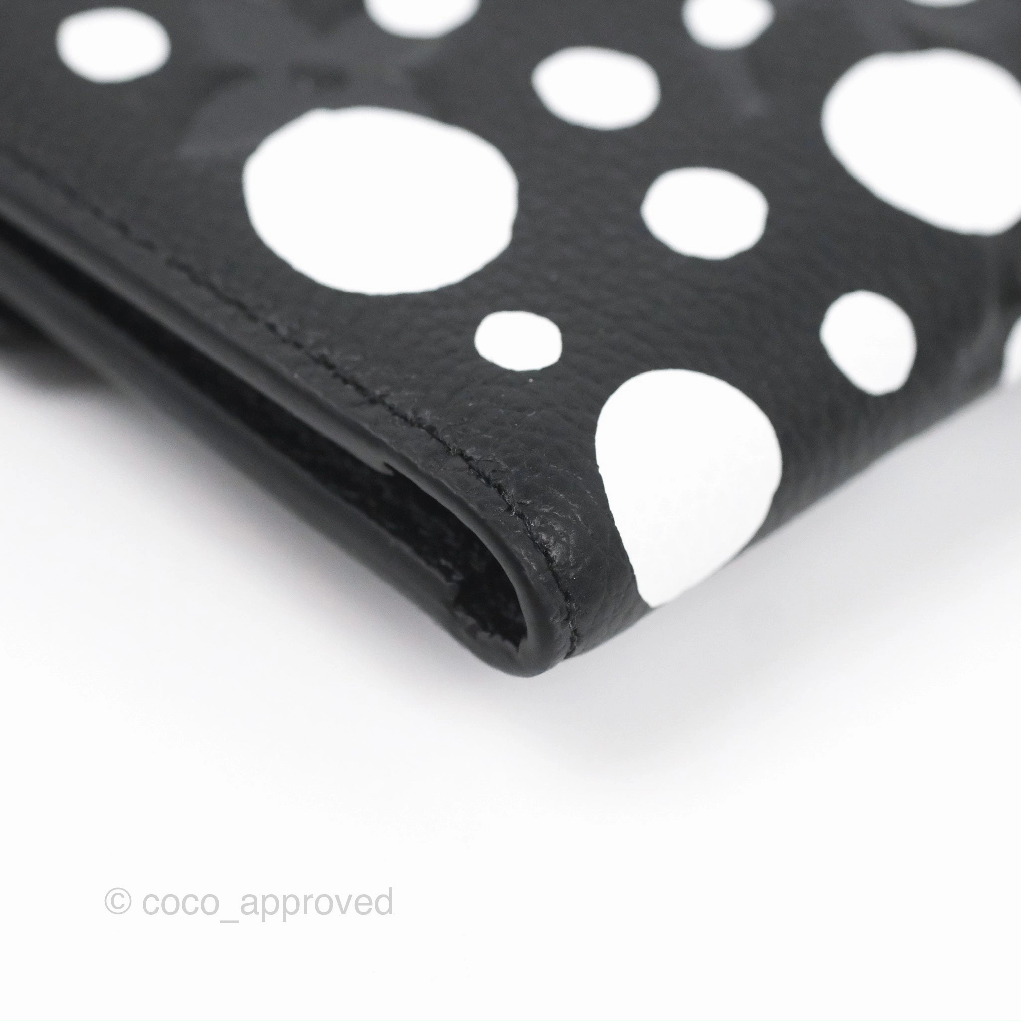 Louis Vuitton x Yayoi Kusama Victorine Wallet White/Black Monogram Empreinte